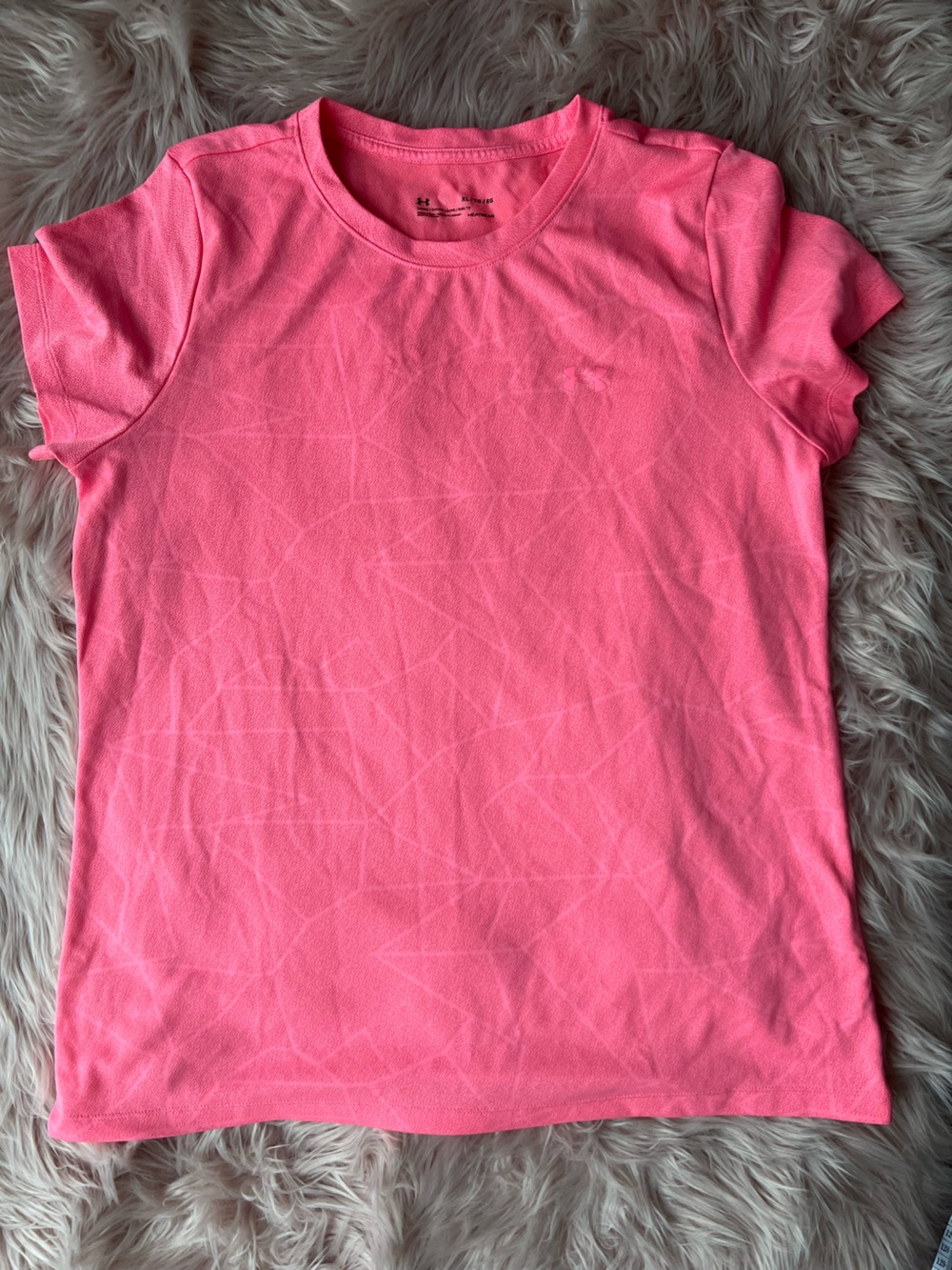 Under Armour Women’s Neon Pink Short-Sleeve Performance Tee XL